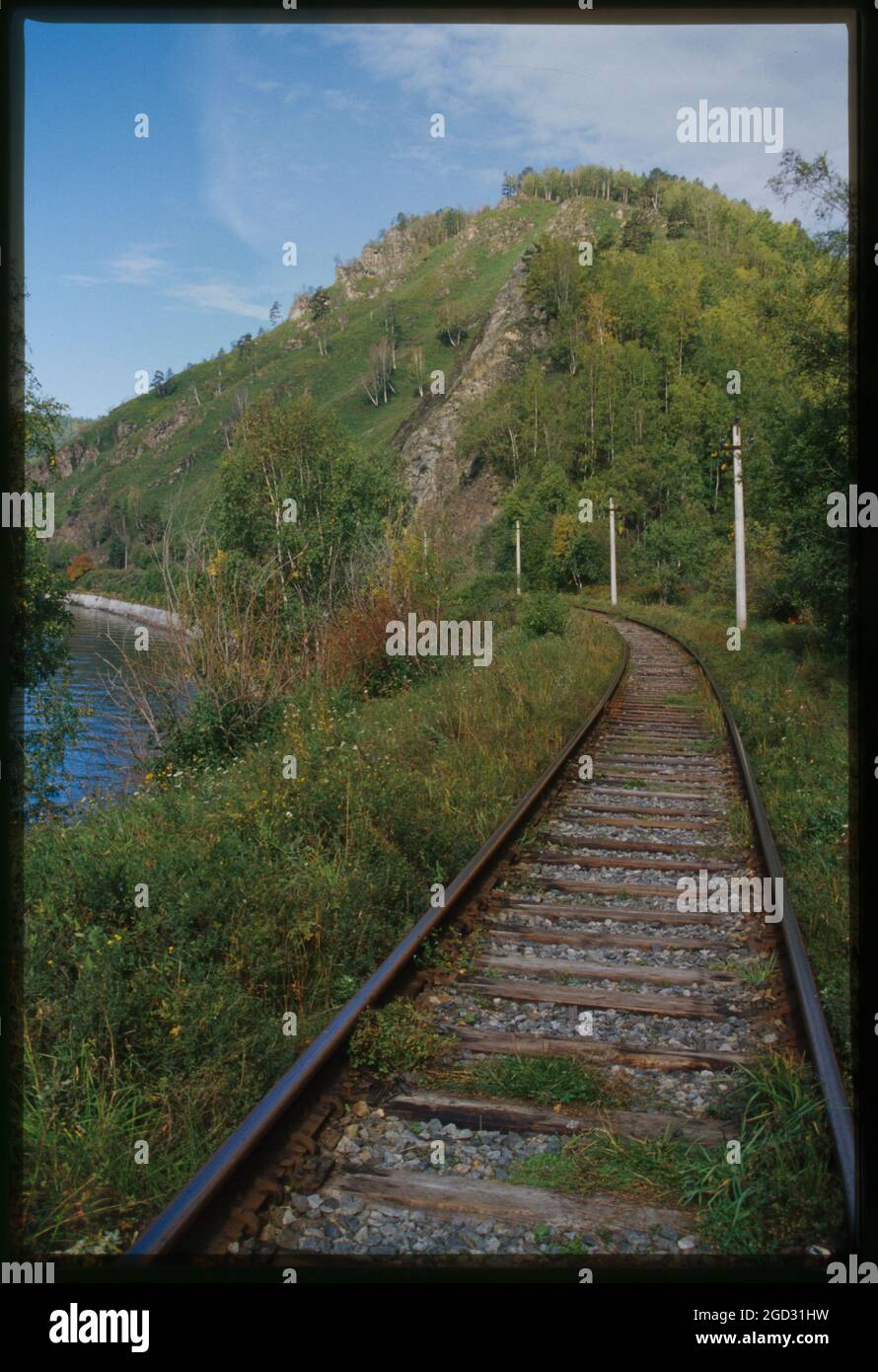 Baikalsee-Umfangsbahn (Anfang des 20. Jahrhunderts), Baikal, Russland; 2000 Stockfoto