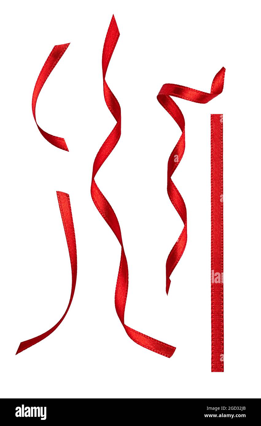 Rotes Band Schleife Dekoration weihnachten valentine Geschenk Geburtstag Geschenk Design Seide XMAS Party Feier Urlaub Stockfoto