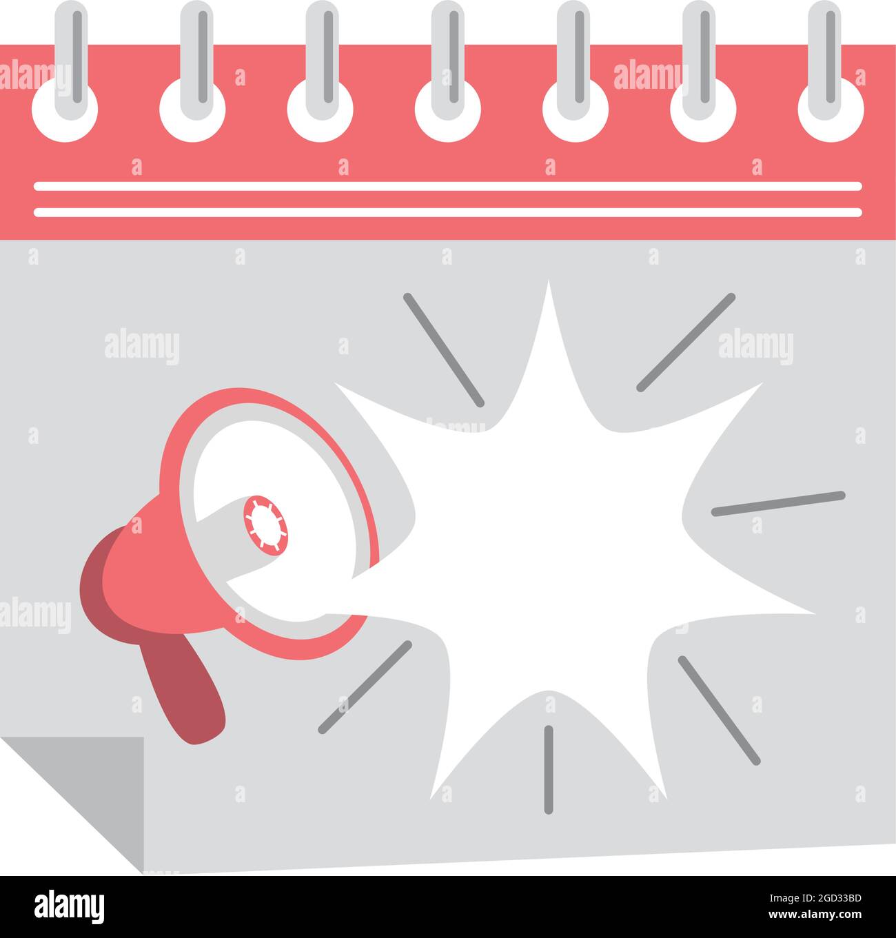 Kalendertag des Protestes Stock Vektor