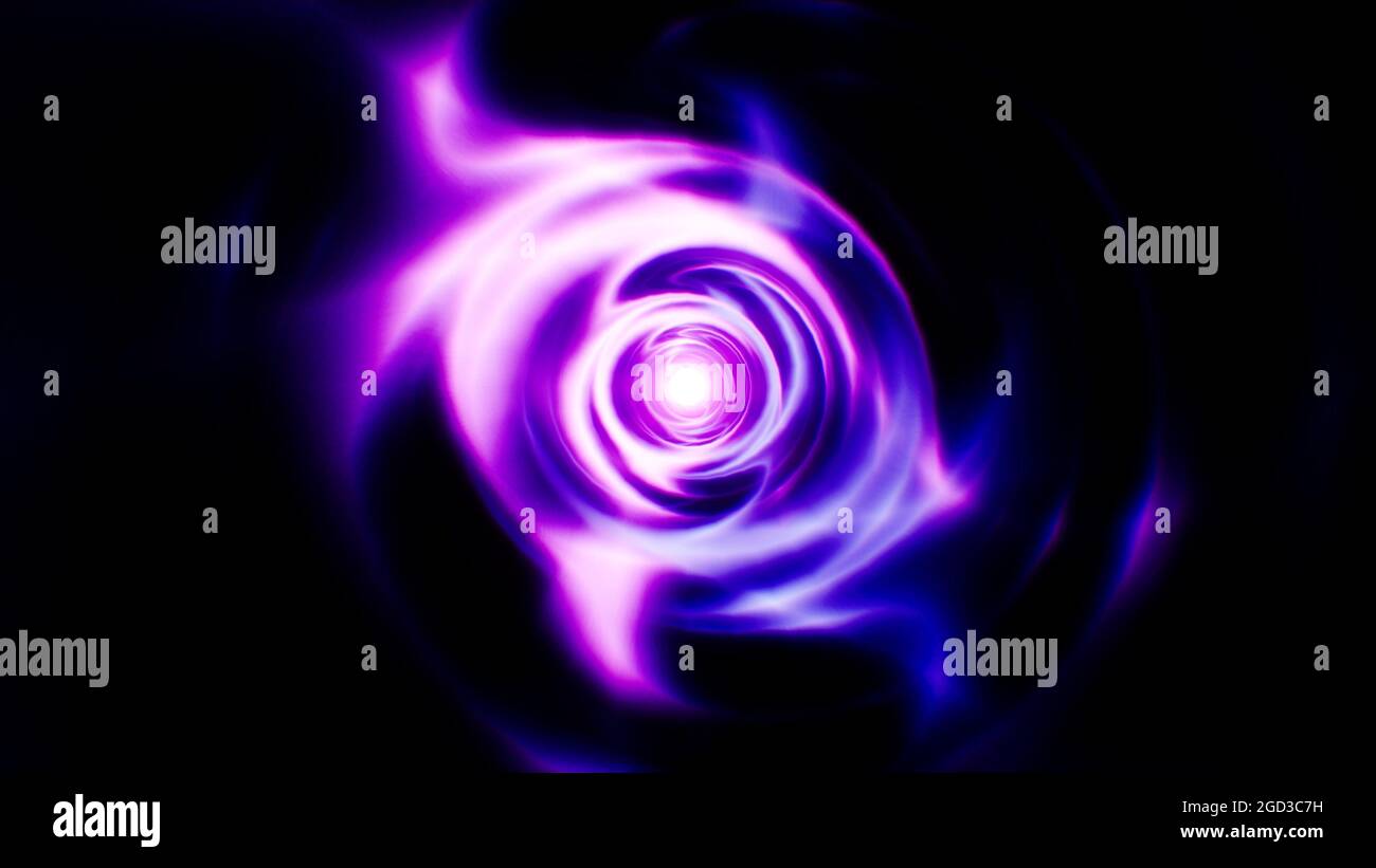 Abstrakter Hintergrund Der Neonenergie-Rotation Stockfoto