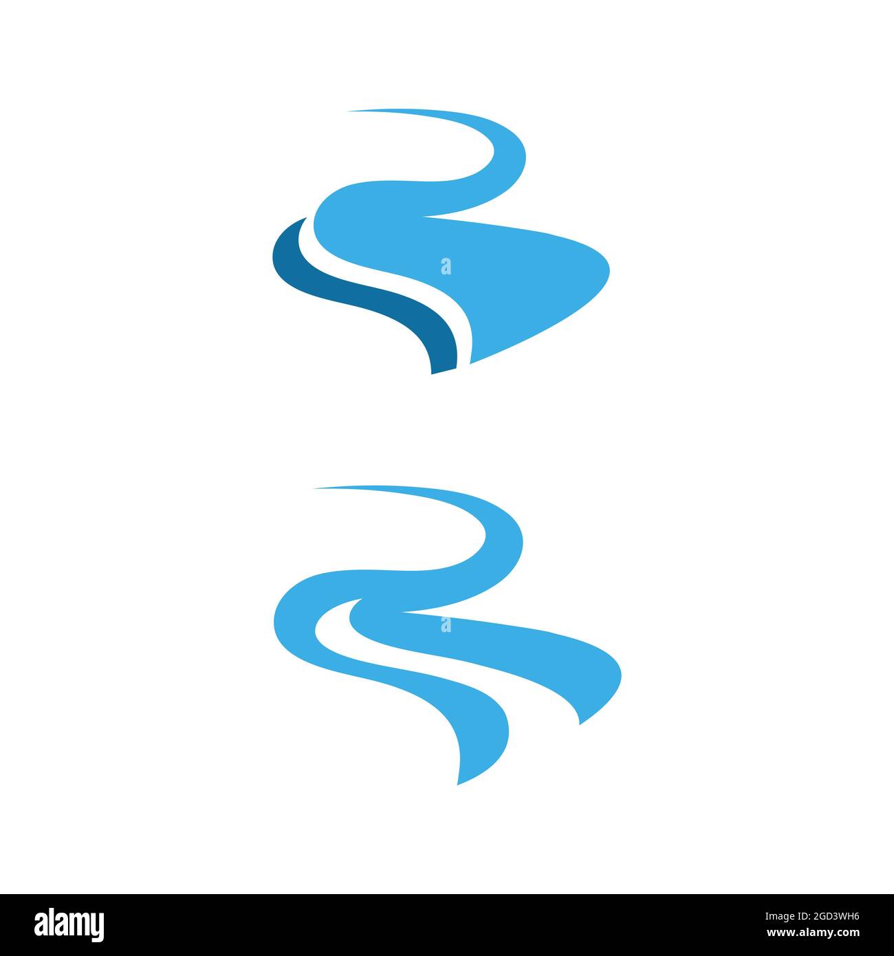 River Icon Vektor Illustration Design-Vorlage Stock Vektor