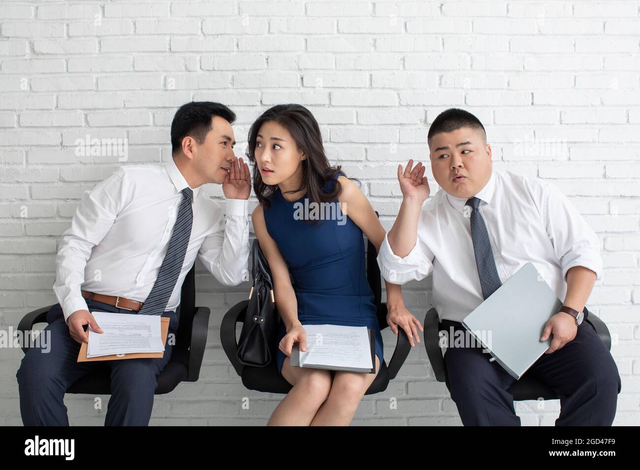 Business-Leute, die warten auf Job-interview Stockfoto