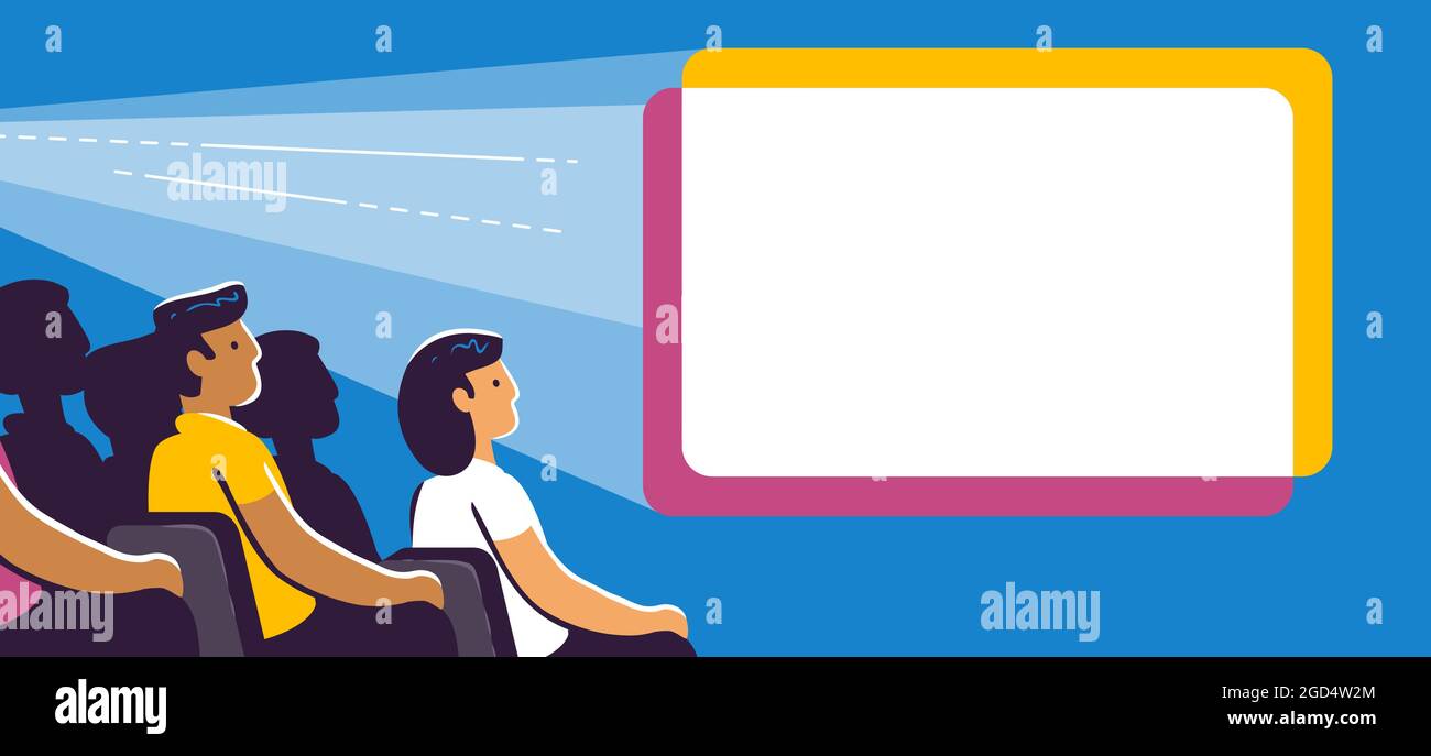 Geschäftspräsentation vor dem Publikum auf der Konferenz. Vektordarstellung für Unternehmensseminare Stock Vektor