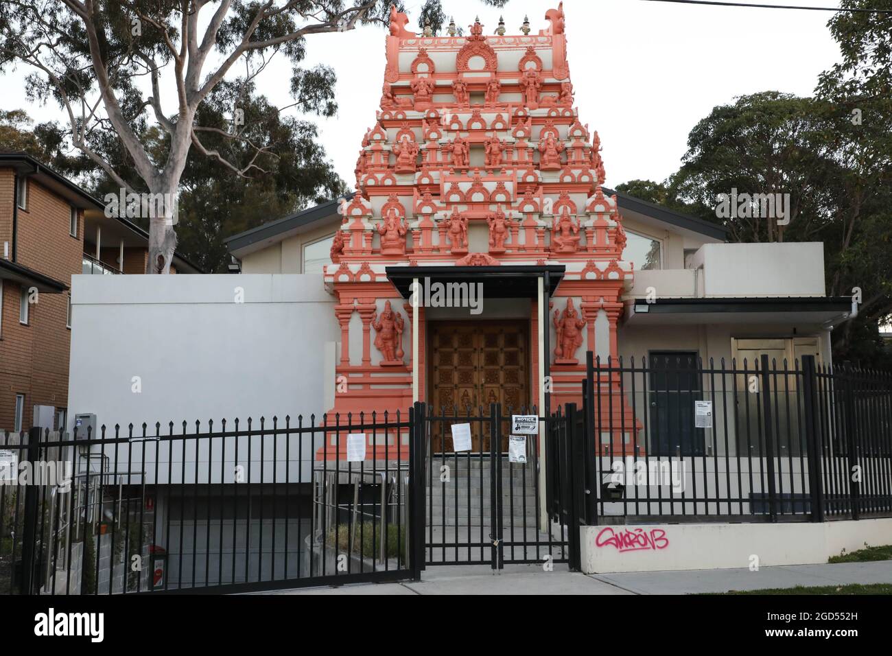 Sri Karphaga Vinayakar Tempel, 123 The Crescent, Homebush West. Stockfoto