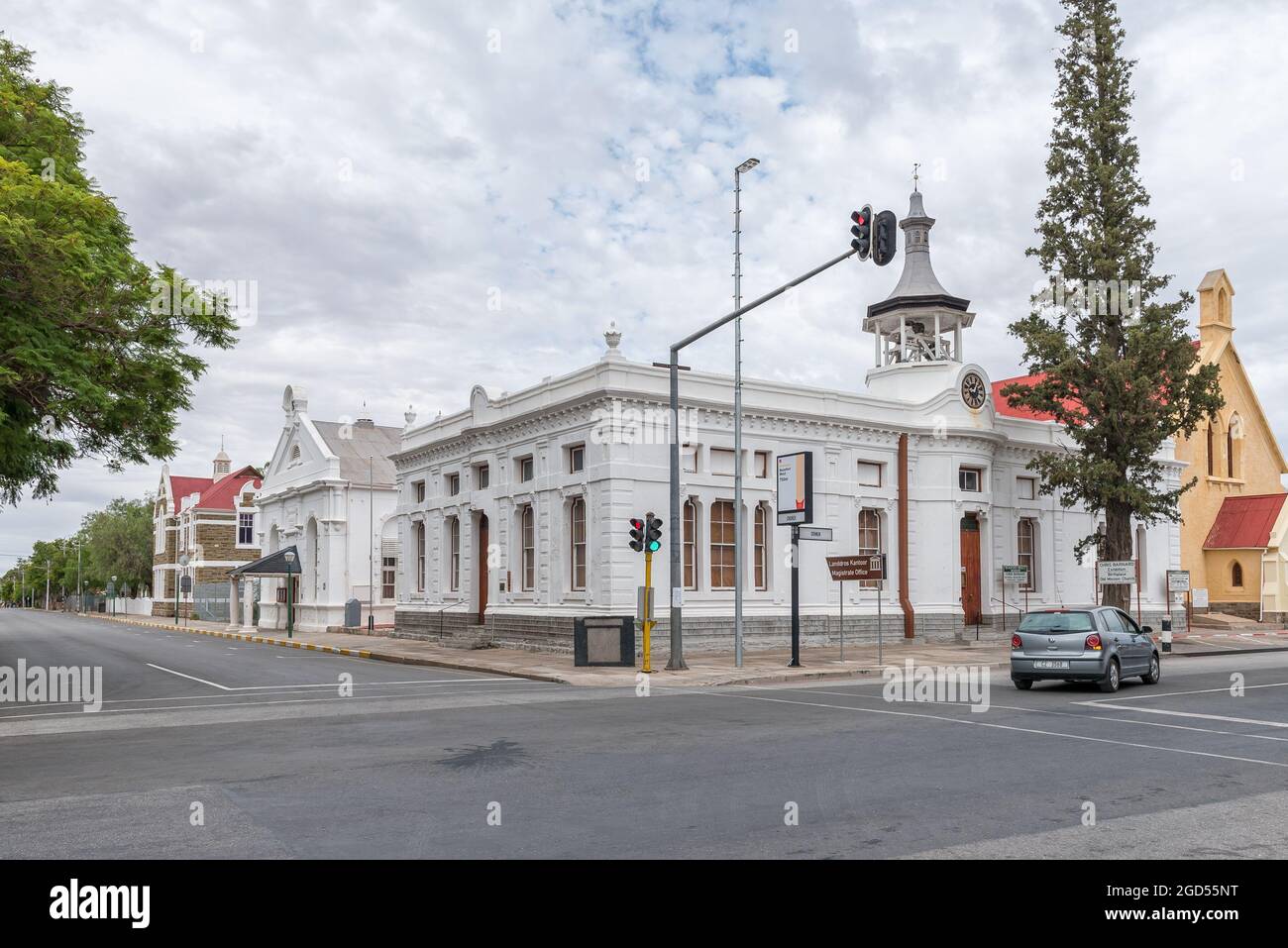 BEAUFORT WEST, SÜDAFRIKA - 2. APRIL 2021: Das Museum und Dr. Chris Barnard Ausstellung in der historischen Old Mission Church, in Beaufort West im We Stockfoto