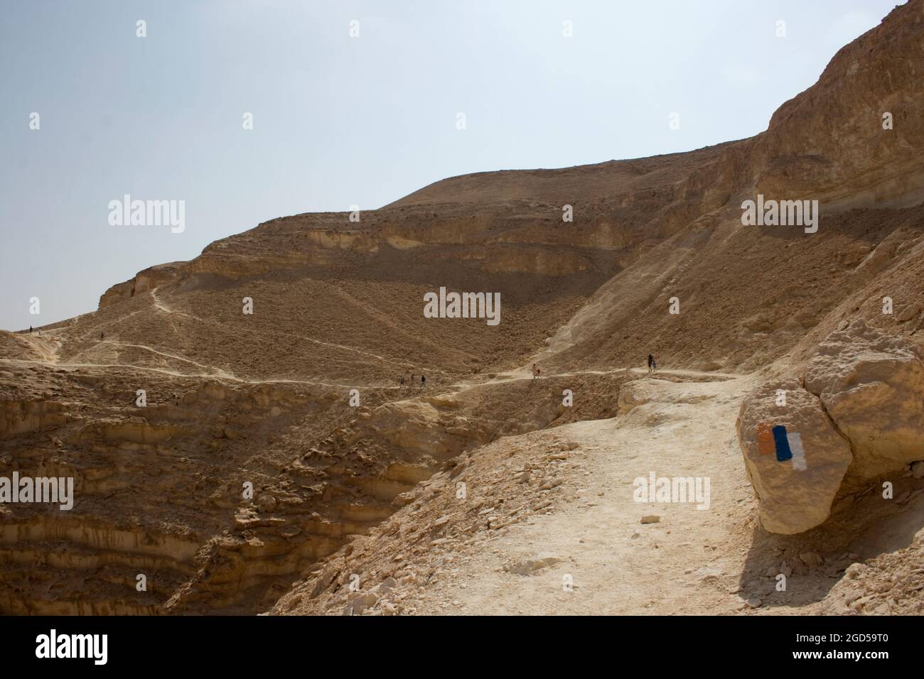 Israel National Trail am Barak Stream, Aravah Desert, Israel, Stockfoto