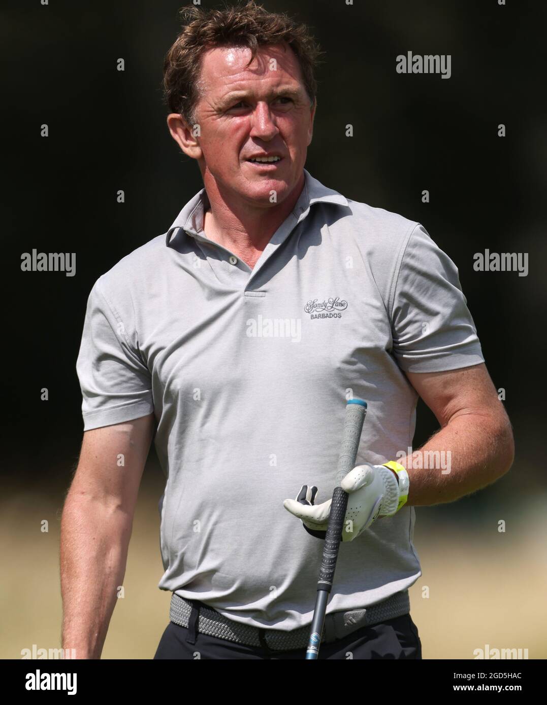 AP McCoy am 18. Während eines Vorschauungstages vor dem Cazoo Classic im London Golf Club in Ash, Kent. Bilddatum: Mittwoch, 11. August 2021. Stockfoto