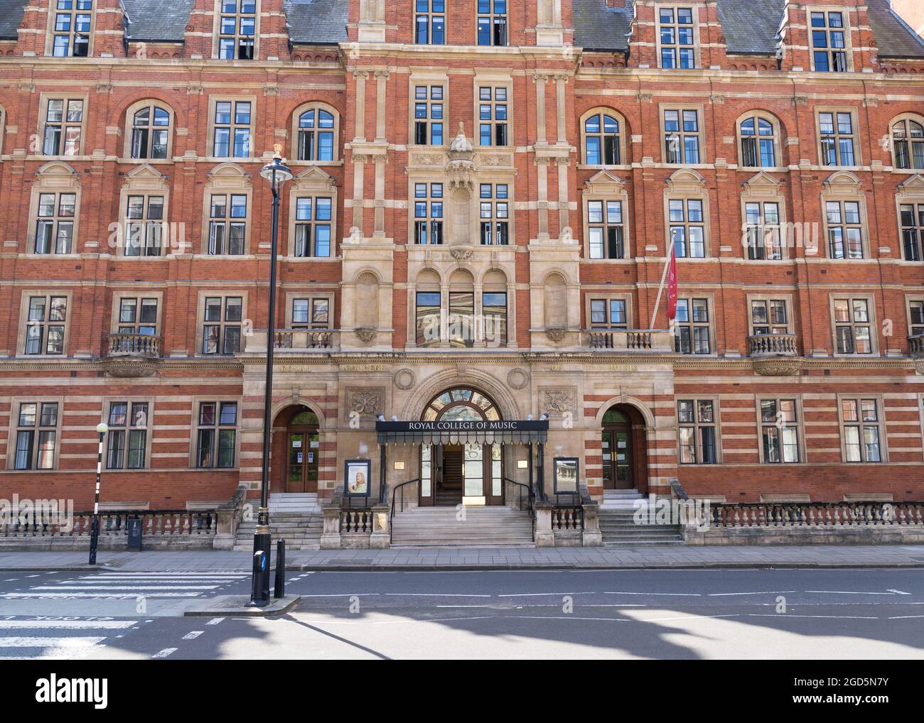 Das Royal College of Music, eine Schule für talentierte Musiker. London - 11. August 2021 Stockfoto