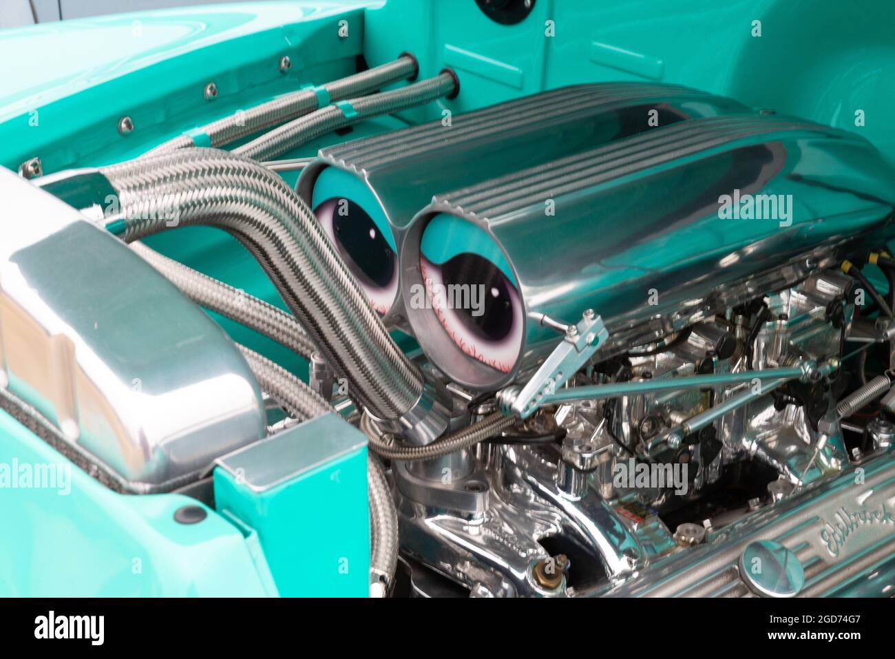 Rochford, Essex, Großbritannien - 27. Juni 2021: Rochford Oldtimer-Show auf dem Rasen in Essex. Stockfoto