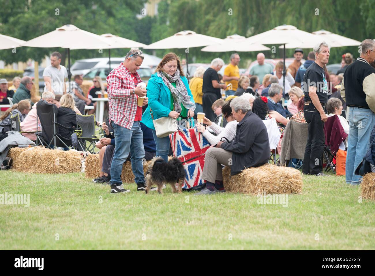 Rochford, Essex, Großbritannien - 27. Juni 2021: Rochford Oldtimer-Show auf dem Rasen in Essex. Stockfoto