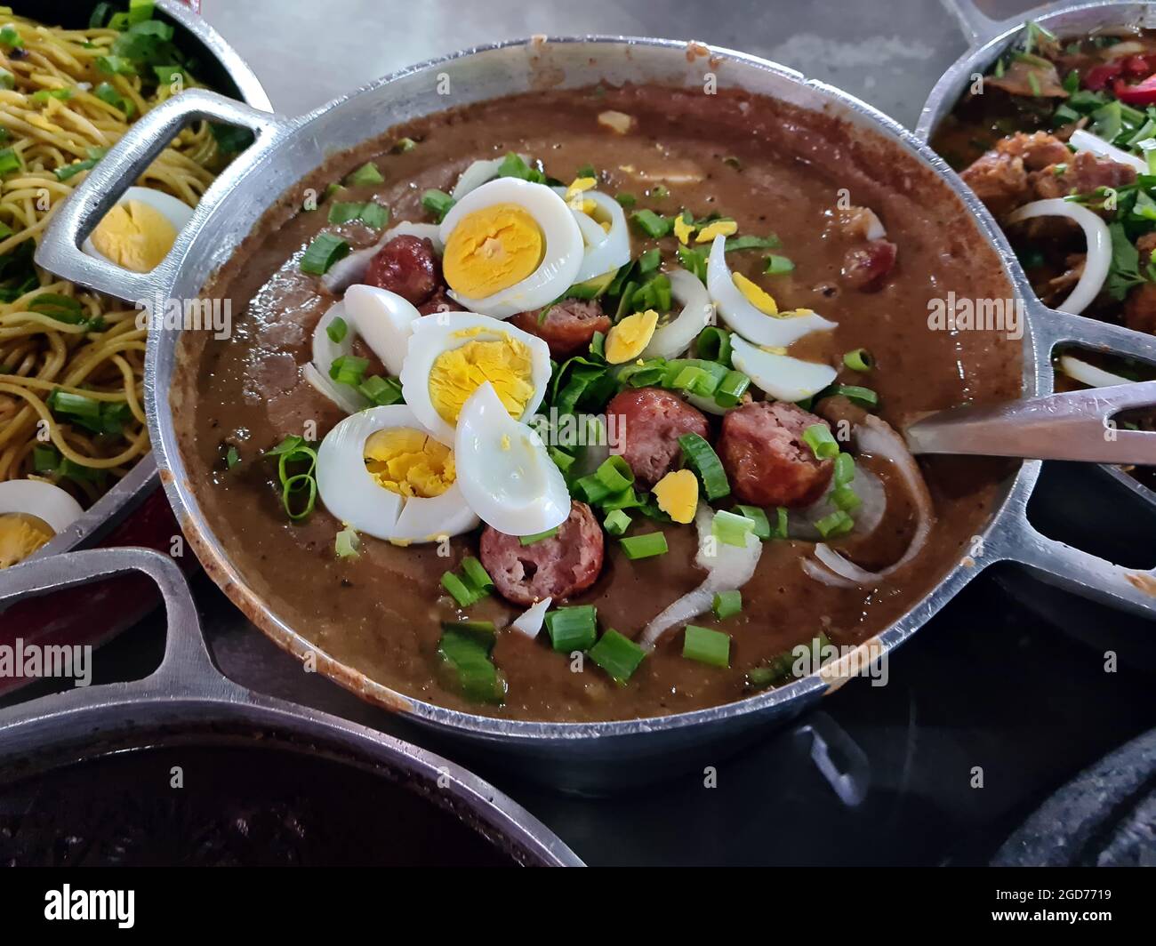 Brasilianische Küche Mineira Food, Tutu de Feijão Stockfoto