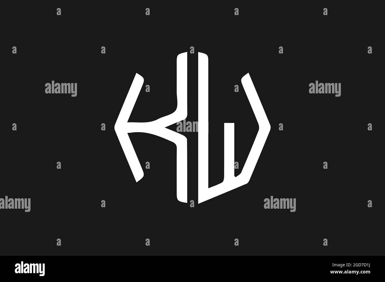 Alphabetisches Logo für Unternehmen Initiales Design für Marke oder Unternehmen Stock Vektor