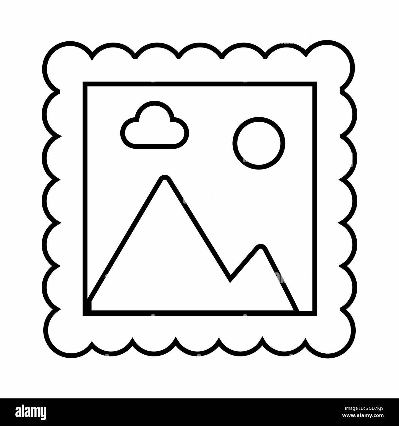 Icon Vektor der Malerei - Linienstil - einfache Illustration. Bearbeitbare Kontur. Design-Vorlage Vektor.Umriss Stil Design.Vektor Grafik Illustration Stock Vektor