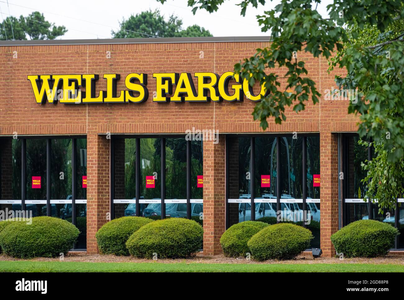 Wells Fargo Bankfiliale in Snellville, Georgia. (USA) Stockfoto
