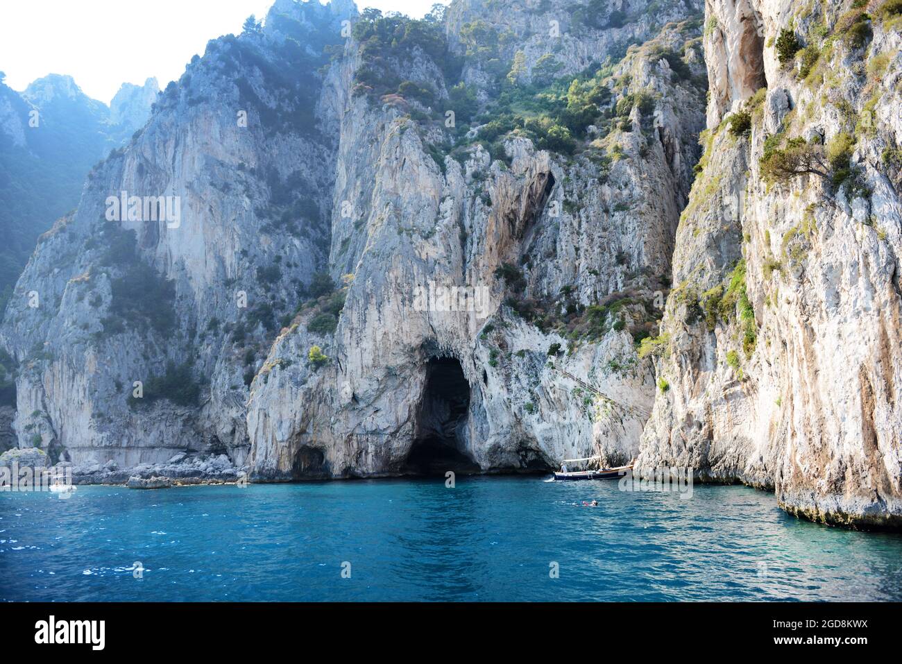 Küstenlandschaften in Capri, Italien. Stockfoto