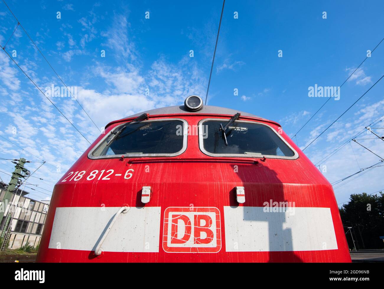 Hannover Deutschland August 2021 Eine Leere Lokomotive Steht Am Hauptbahnhof Hannover Die Lokfuhrer Gewerkschaft Gdl Hat Ihre Mitglieder Zum Streik Bei Der Deutschen Bahn Aufgefordert Quelle Julian Stratenschulte Dpa Alamy Live News