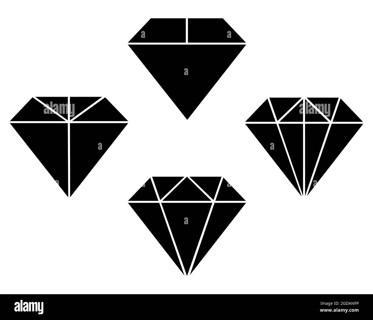 Diamanten-Symbol Stockfoto