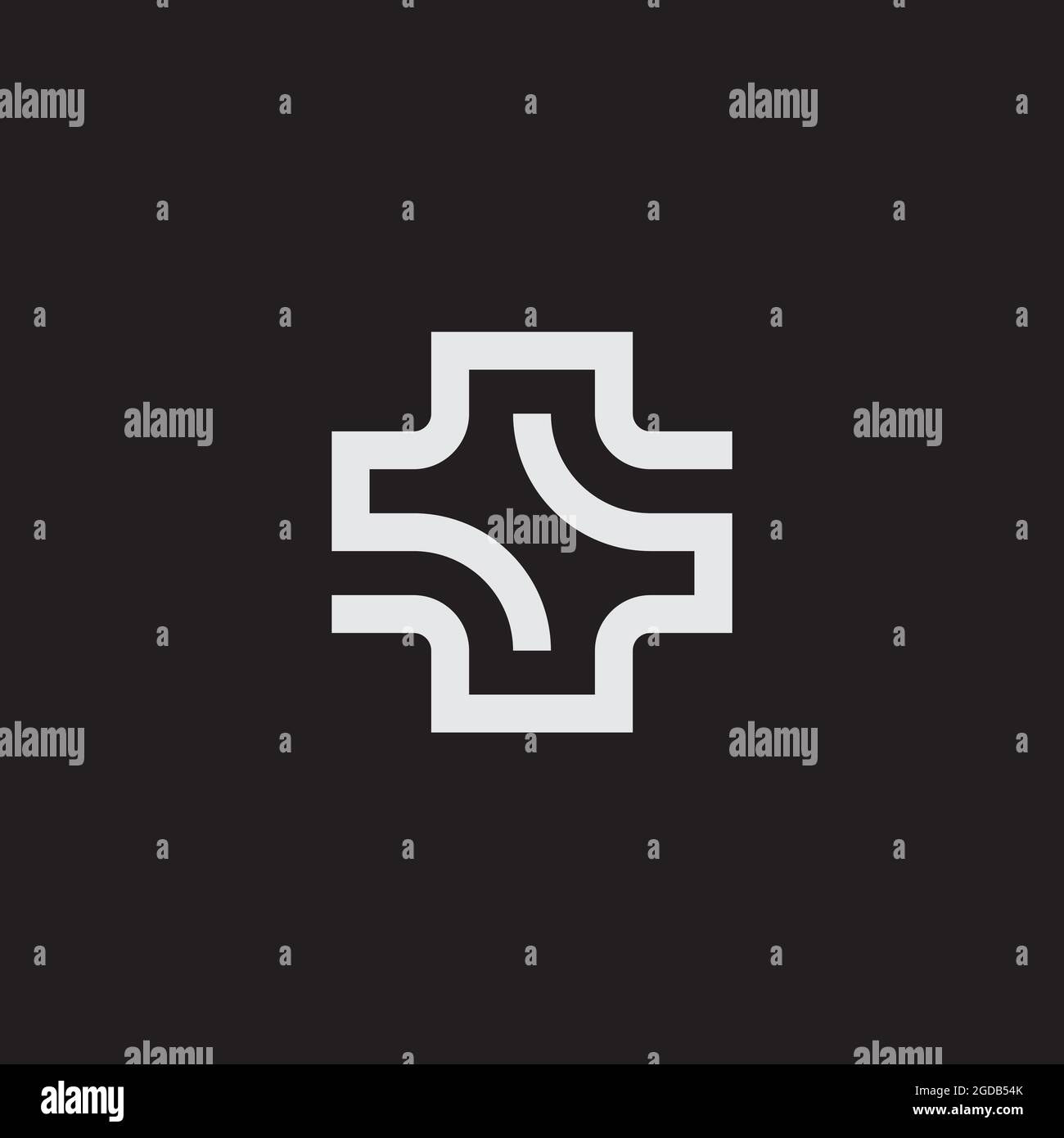 Design-Vorlage für das S-Logo Stock Vektor