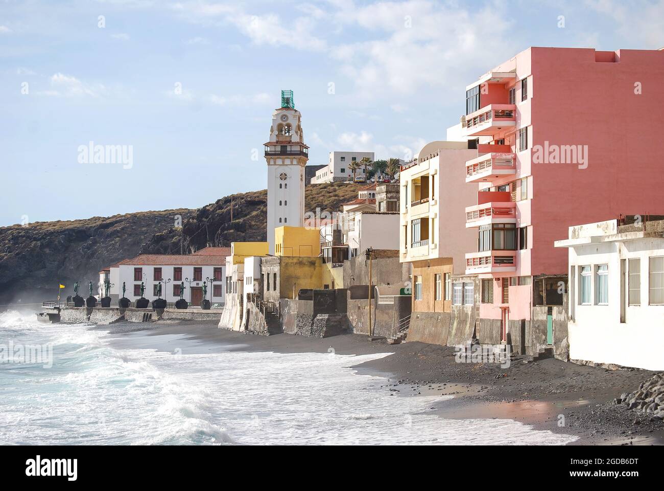 Strand Wasser, Candelaria, Santa Cruz de Tenerife, Teneriffa, Kanarische Inseln, Spanien Stockfoto