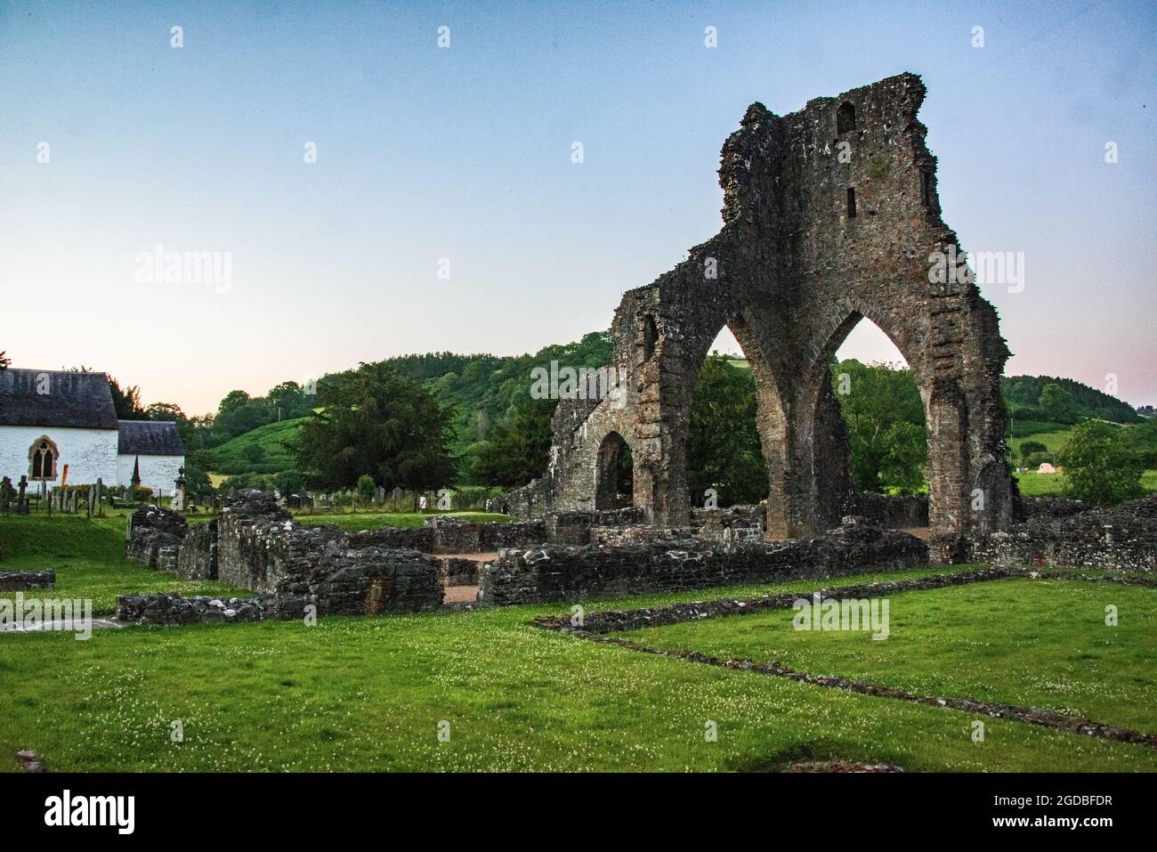 Talley Abbey, (Walisisch: Abaty Talyllychau). Carmarthenshire, Wales. VEREINIGTES KÖNIGREICH Stockfoto