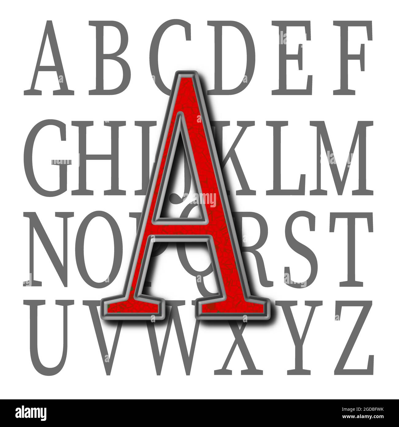 Monogramm des Großbuchstaben A ; Design: Stony Stockfoto