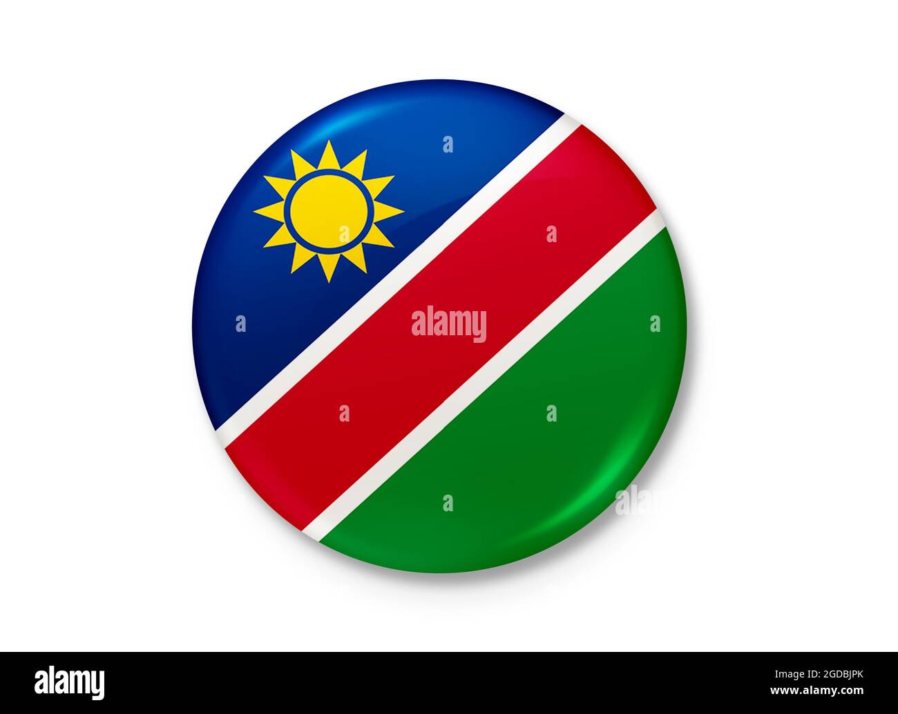 Republik Namibia. Hintergrundtextur. Windhoek. 3d-Illustration. 3d-Rendering. Stockfoto