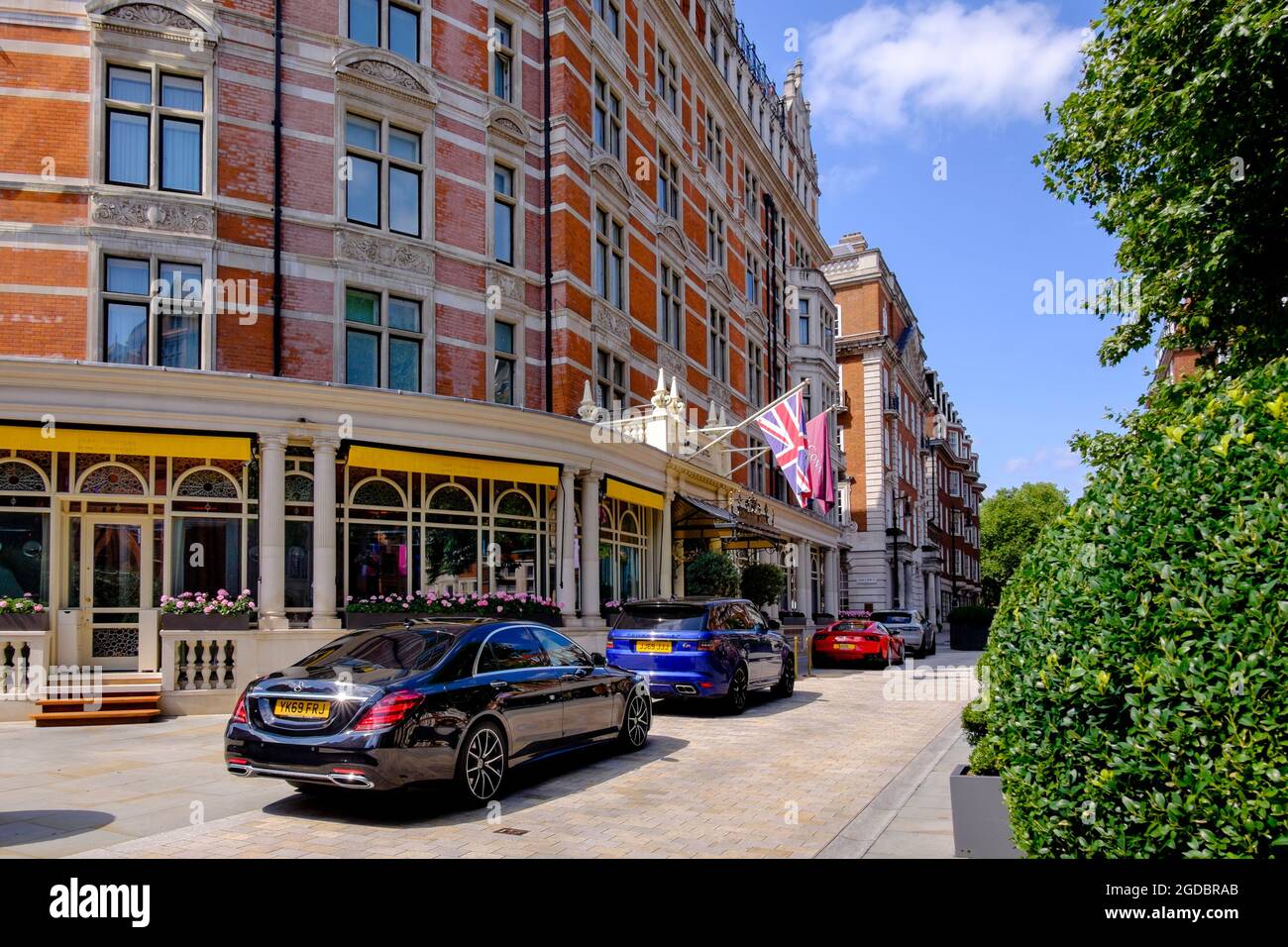 The Connaught Hotel, Carlos Place, London W1, Großbritannien Stockfoto