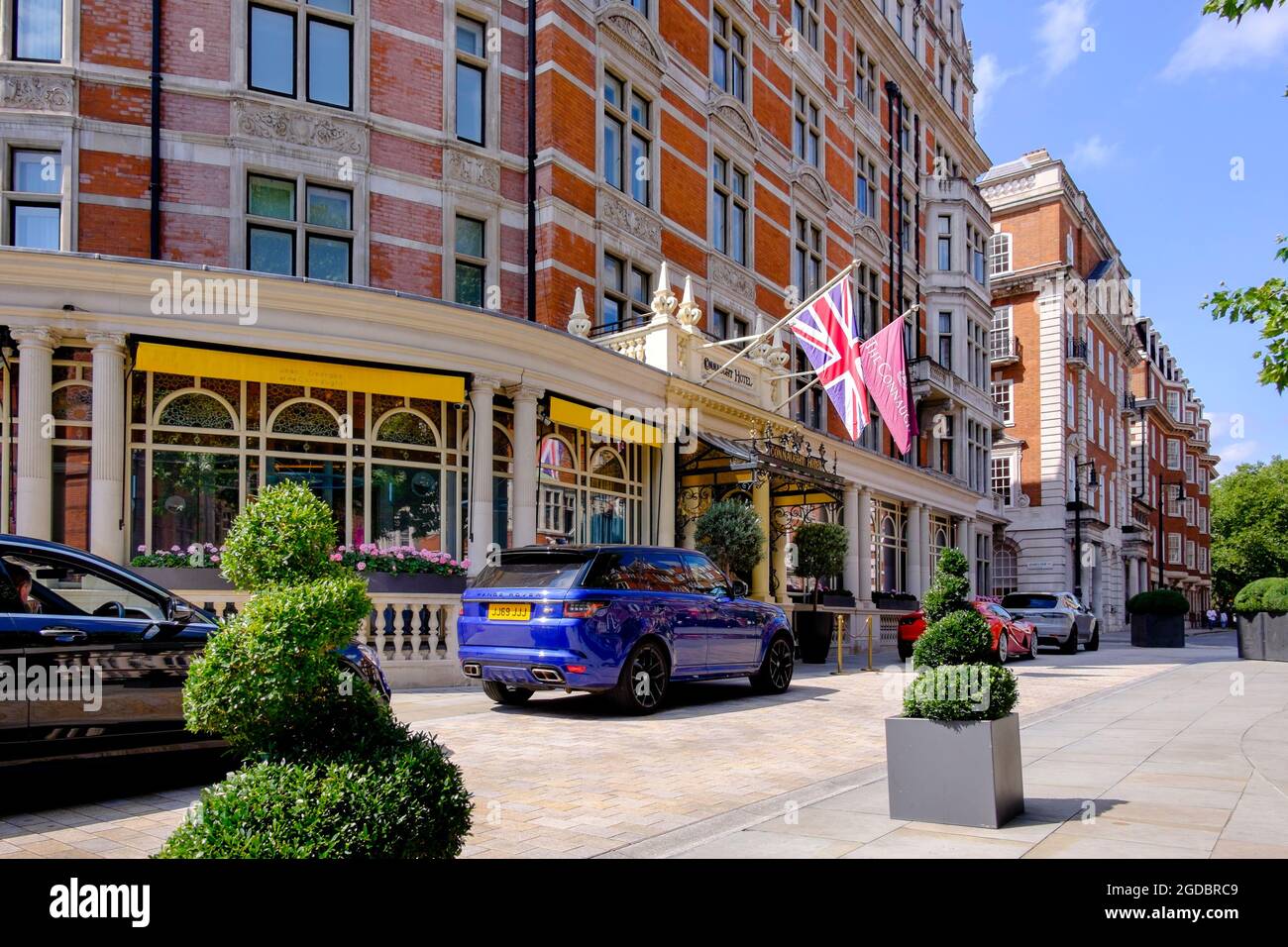 The Connaught Hotel, Carlos Place, London W1, Großbritannien Stockfoto