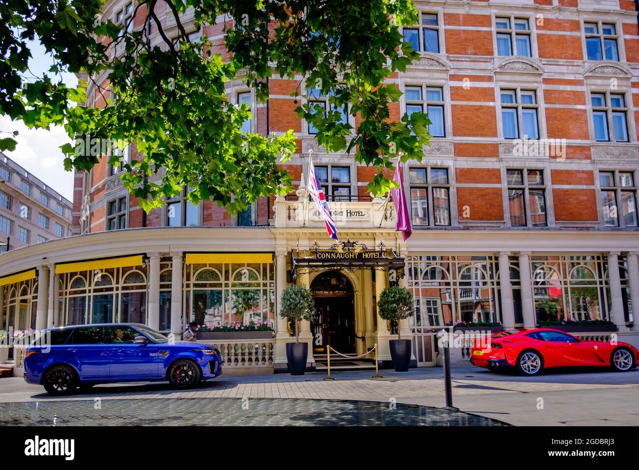 The Connaught Hotel, Carlos Place, London W1, Großbritannien Stockfoto