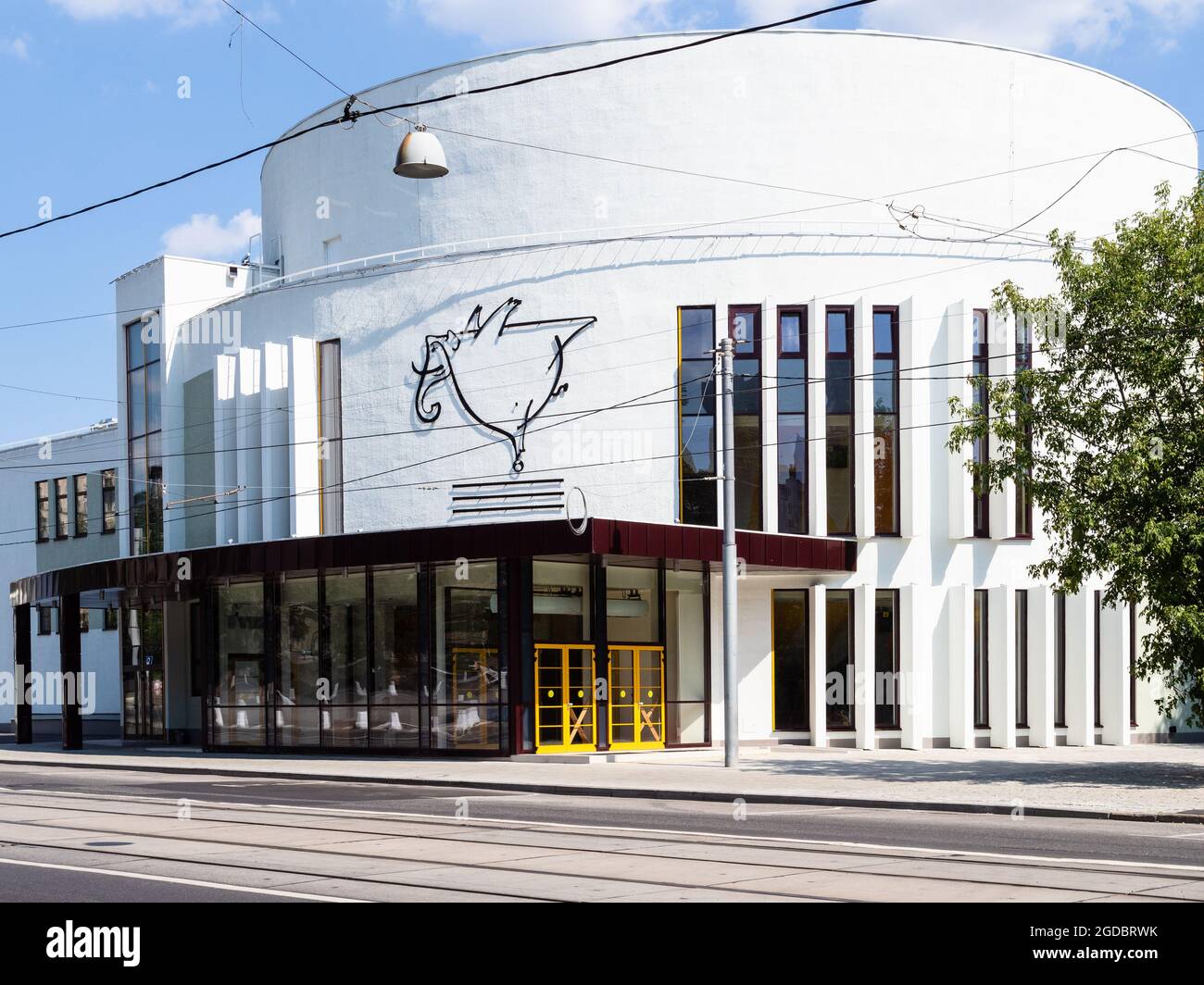 Moskau, Russland - 11. Juli 2021: Gebäude des Durov-Tiertheaters in der Stadt Moskau. Das Theatergebäude wurde 1894 vom Architekten August Weber entworfen Stockfoto