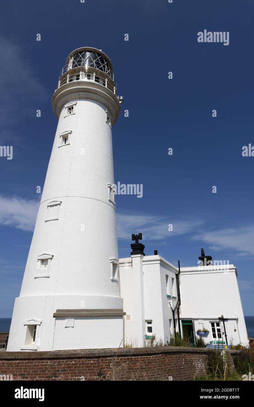 Flamborough Head Lighthouse, Flamborough Head Yorkshire Großbritannien Stockfoto
