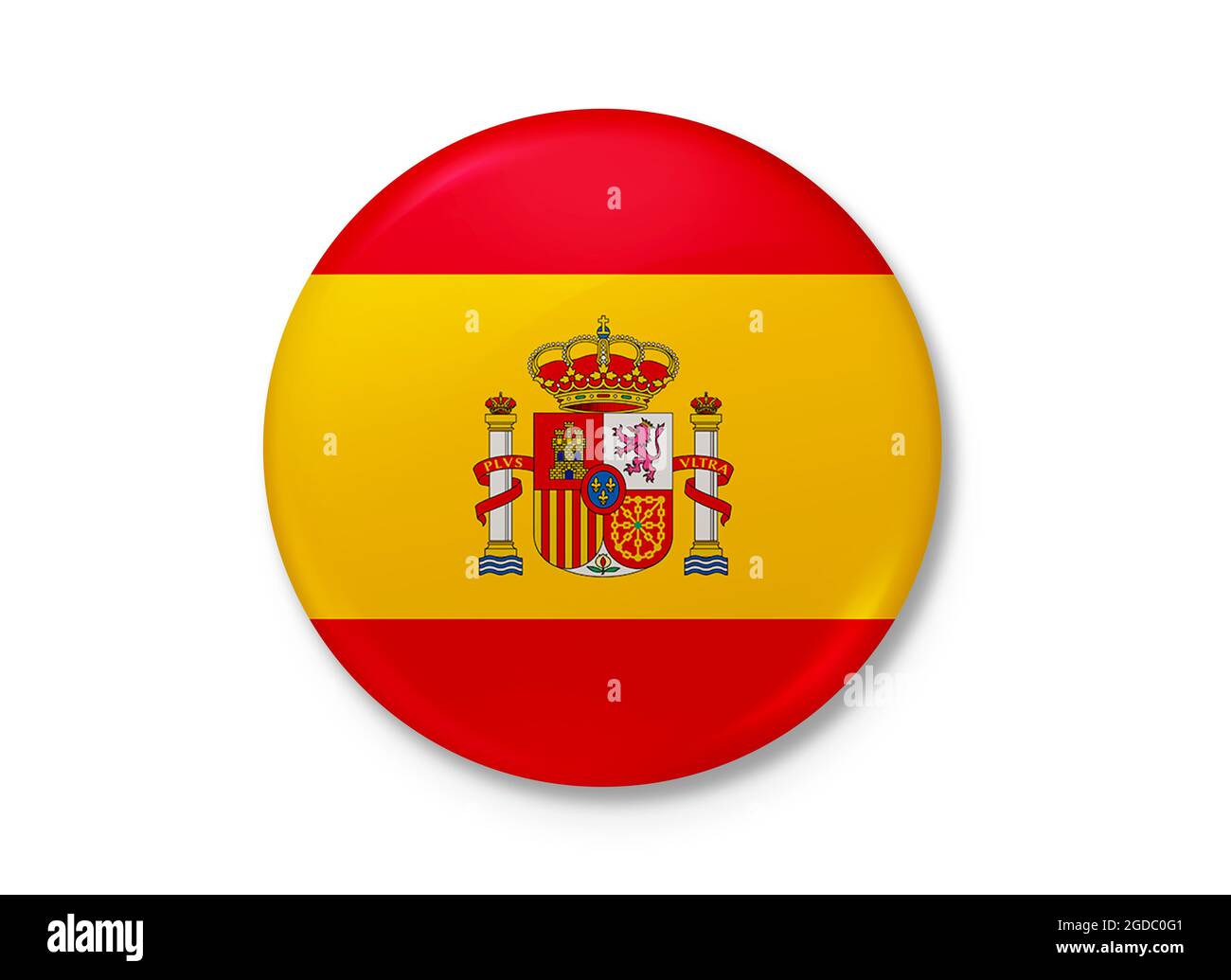 Königreich Spanien. Hintergrundtextur. Madrid. 3d-Illustration. 3d-Rendering. Stockfoto