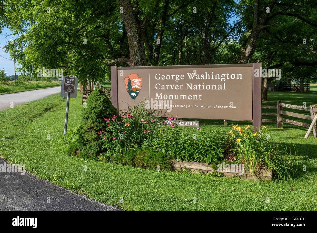 Diamond, Missouri - George Washington Carver National Monument. Das Denkmal  Bewahrt Die Moses Und Susan Carver Farm, Wo Carver Als Slawe Geboren Wurde  Stockfotografie - Alamy