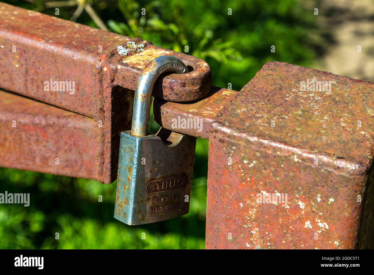 Sicheres Schloss Stockfoto