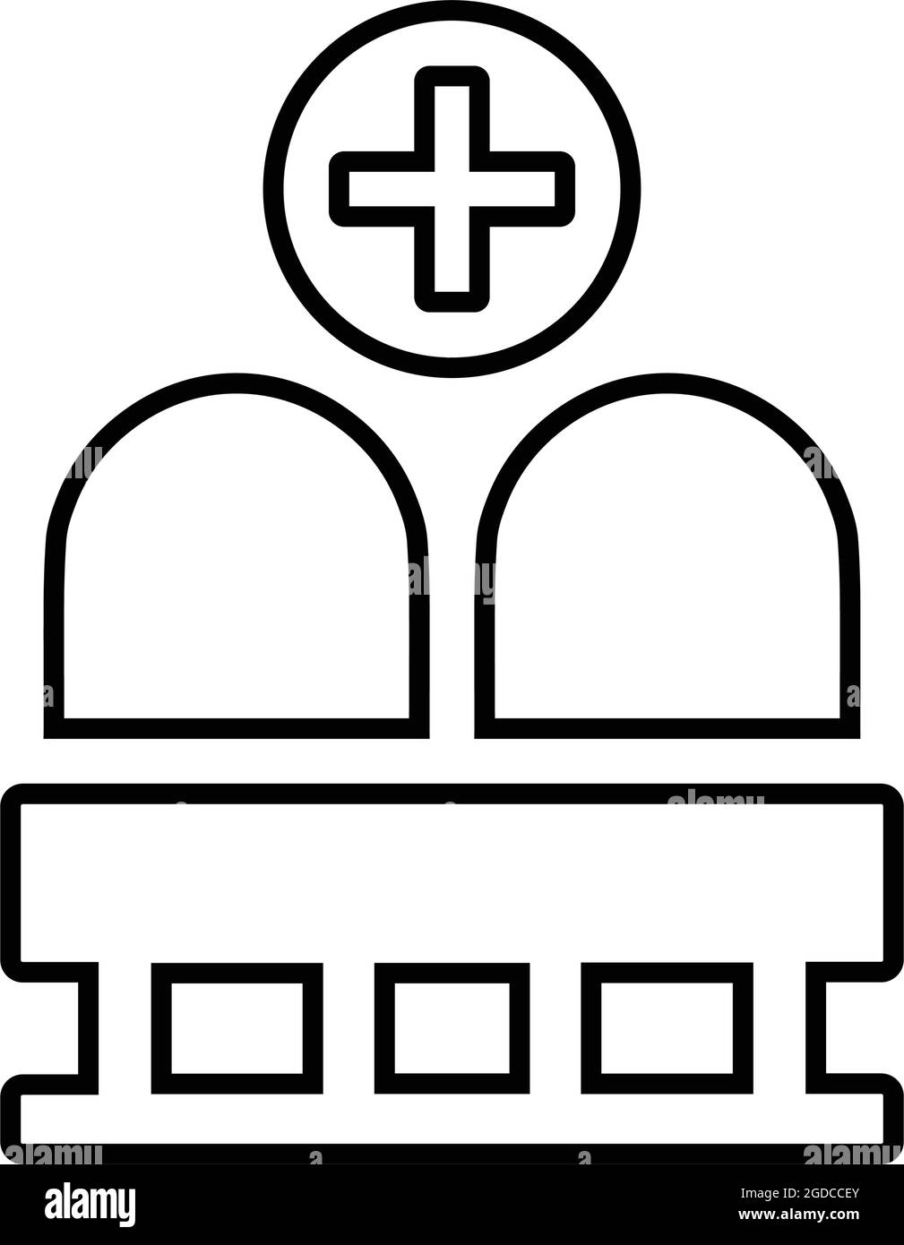 Klinik, Ärzte, Wartezimmer Symbol - perfekte Verwendung für die Gestaltung und Entwicklung von Websites, gedruckten Dateien und Präsentationen, Werbematerialien und Mensch Stock Vektor