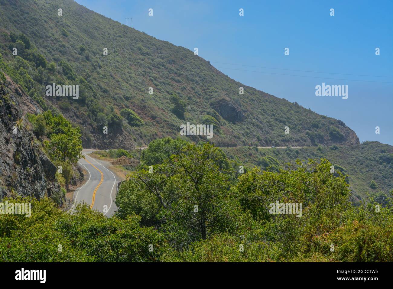 Schöne Bergfahrt im Los Padres National Forest in Kalifornien Stockfoto