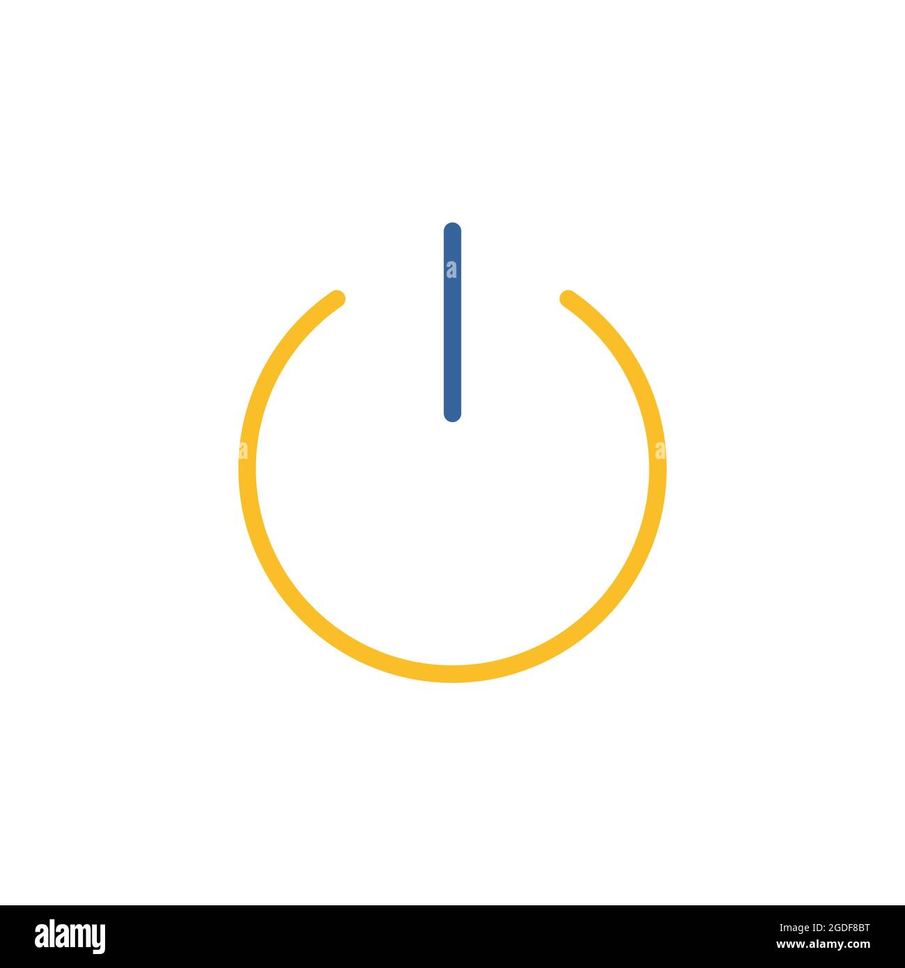 Ein/aus-Schalter-Vektor-Flat-Symbol. Graph Symbol für Musik und Sound ...