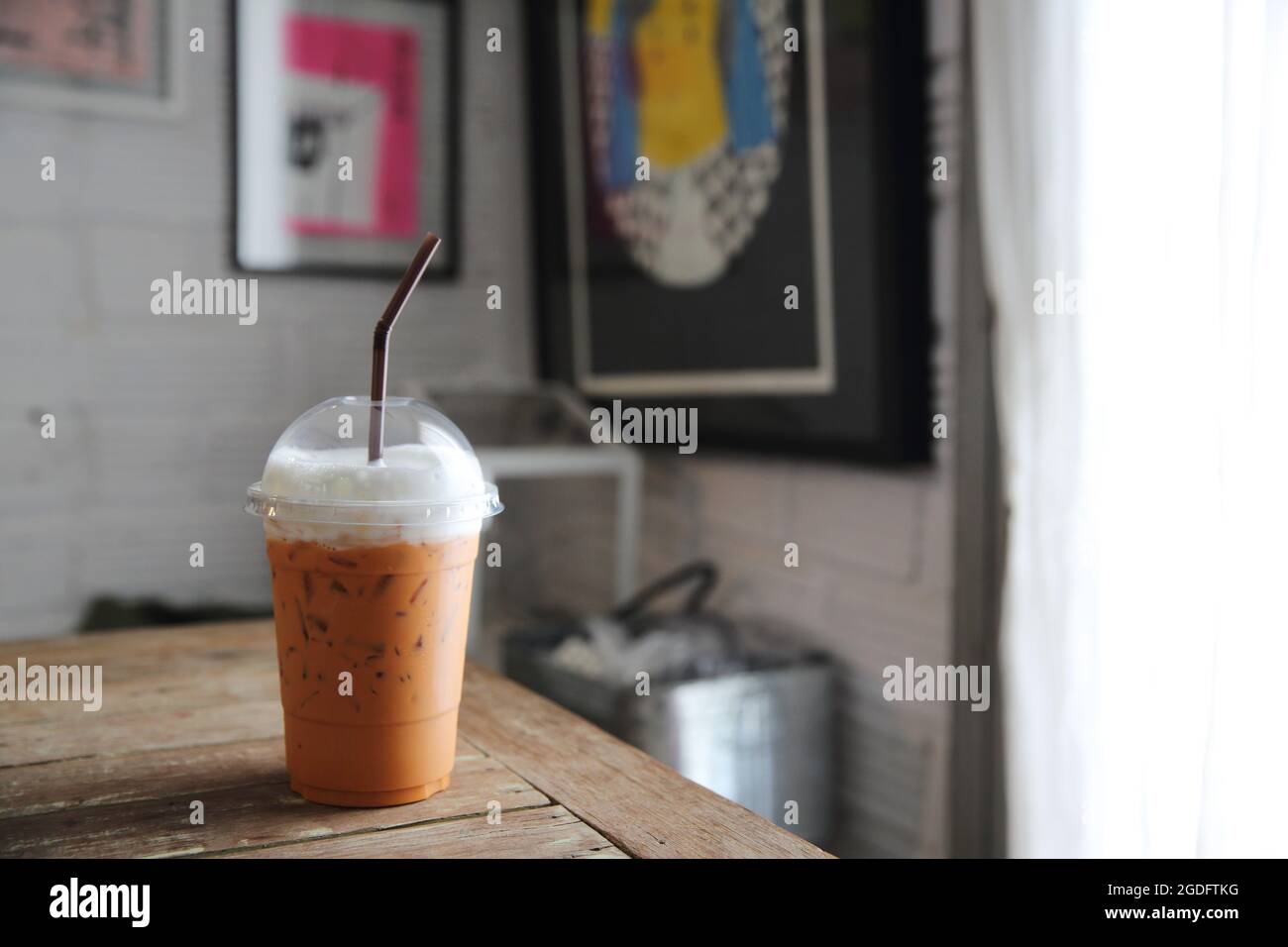 Lokale Küche Thai Eistee Stockfoto