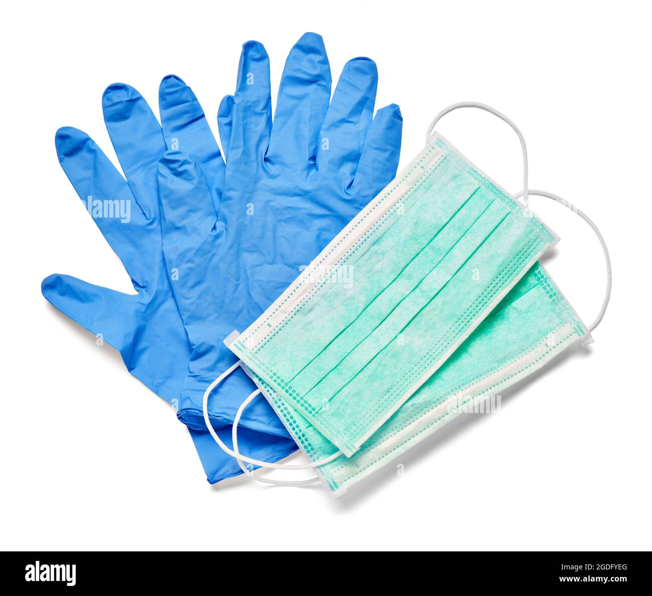 Schutzmaske Handschuh Virenschutz Epidemie Grippe medizinische Krankheit Medizin Gesundheitswesen Sicherheit Stockfoto