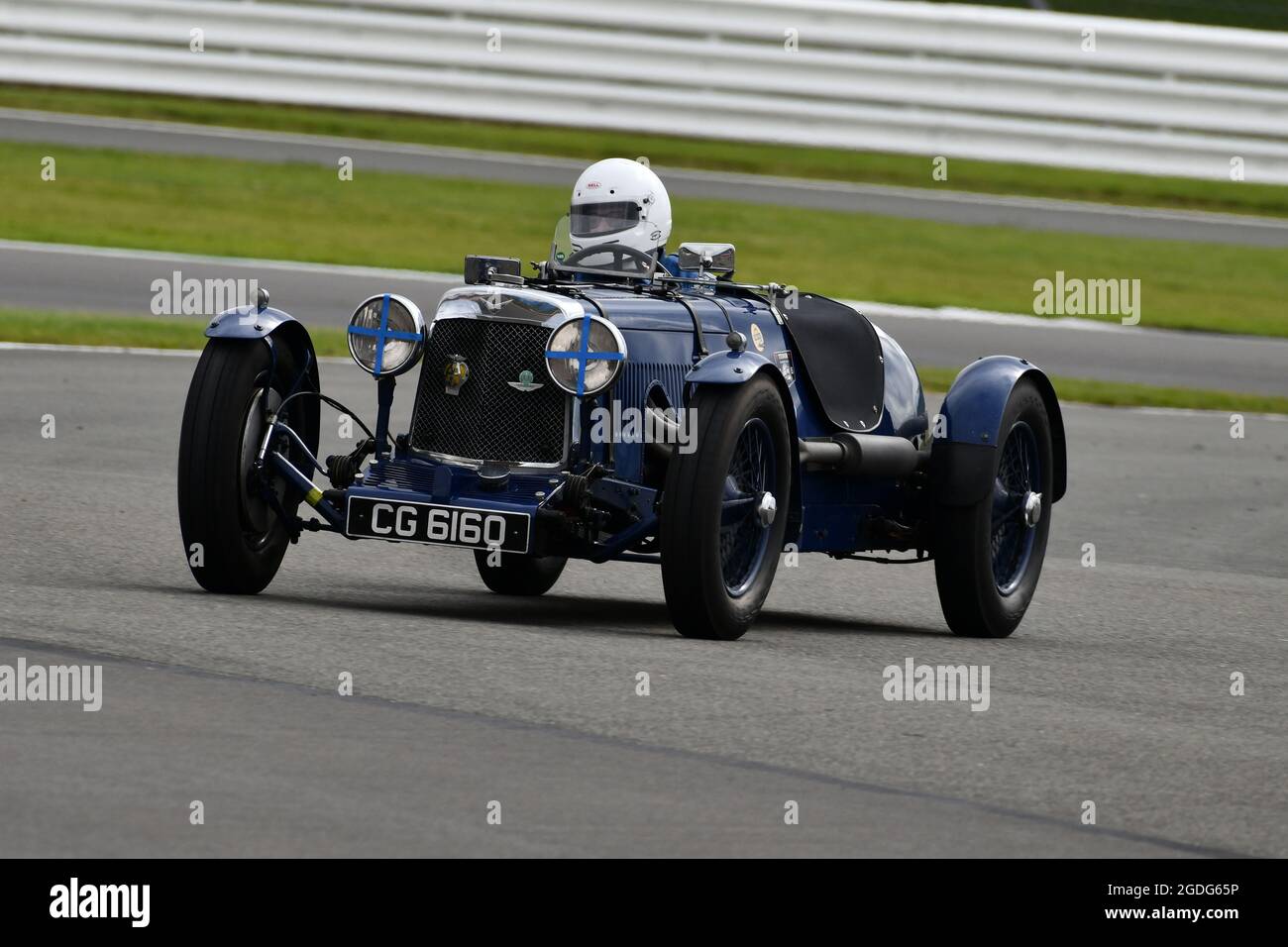 Christopher Scott MacKirdy, Aston Martin Le Mans, Motor Racing Legends, Pre-war BRDC 500, Silverstone Classic, Rocking and Racing, Juli - August 2021, Stockfoto