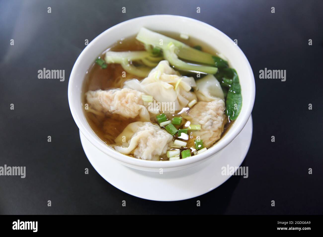 Nudel und Knödel in Nahaufnahme Stockfoto