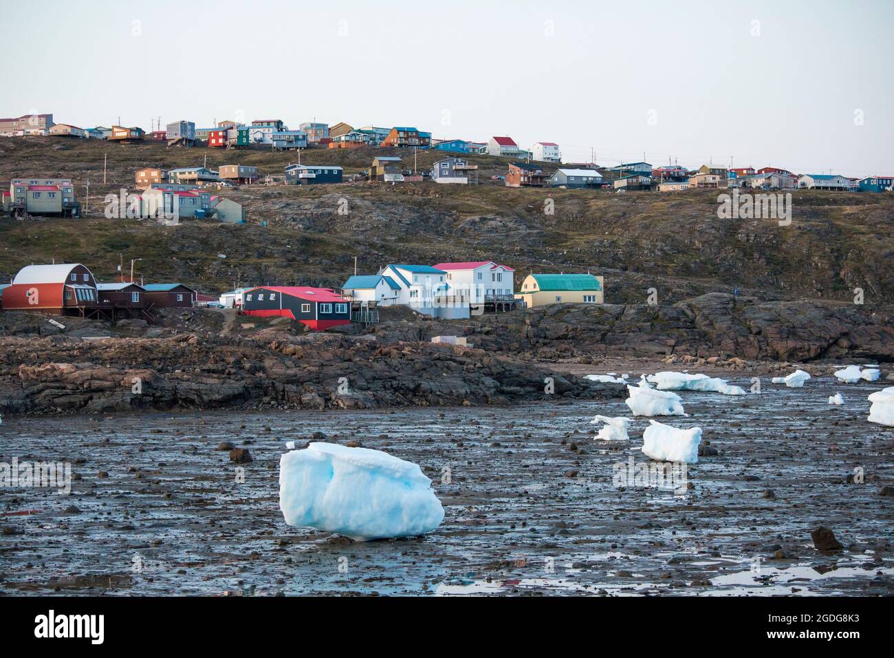 Stadt Iqaluit, Baffin Island, Kanada. Stockfoto