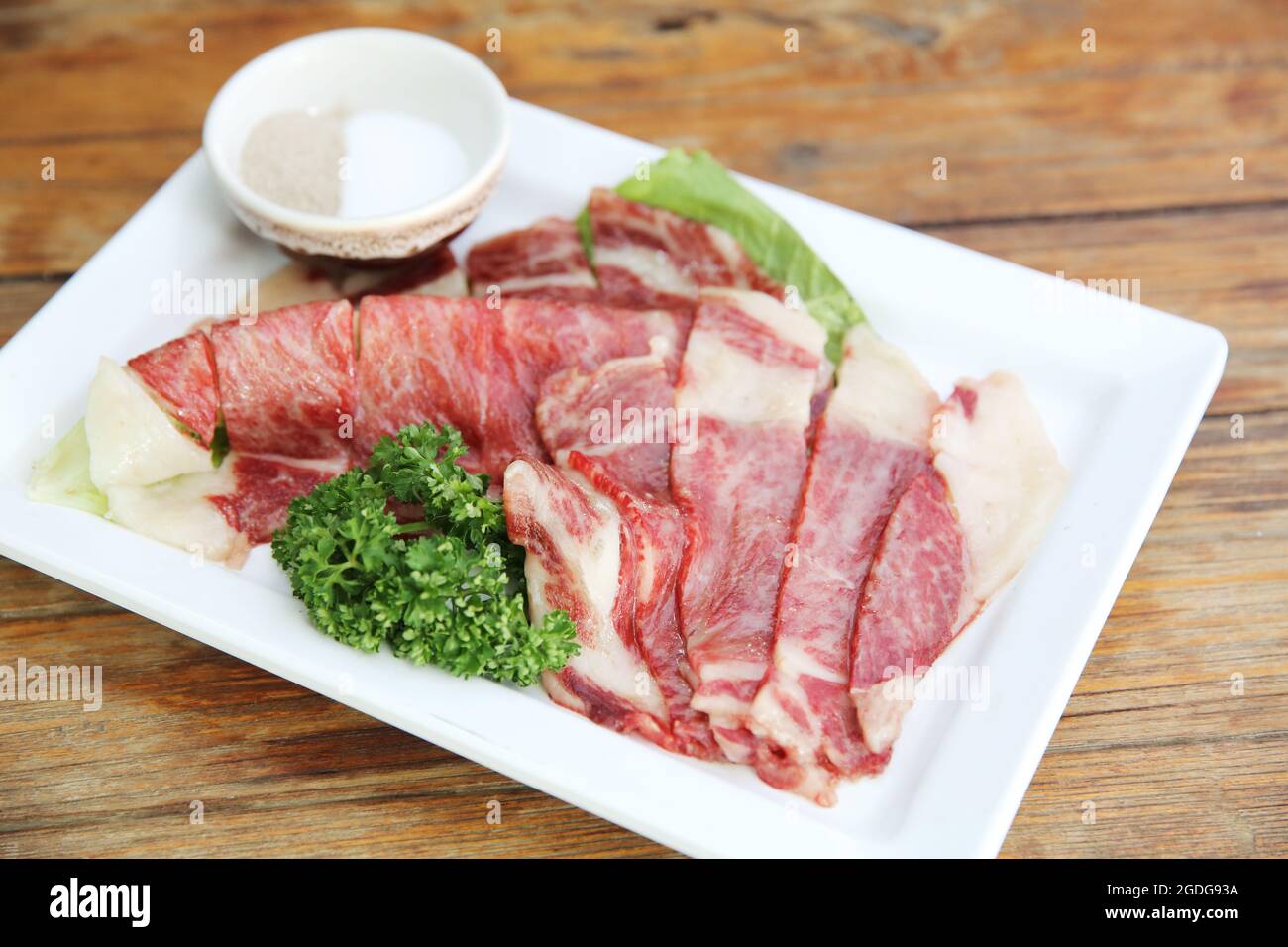 Rindfleisch-Scheibe Stockfoto