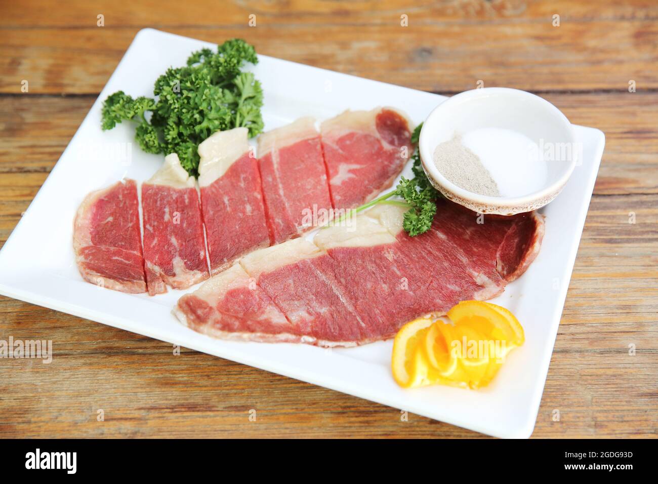 Rindfleisch-Scheibe Stockfoto