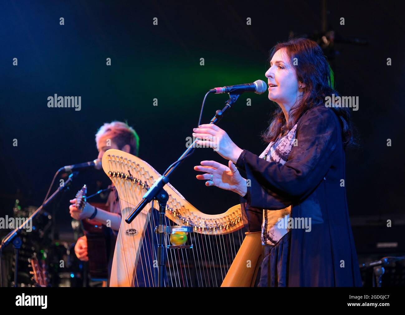 Moya Brennan, auch bekannt als Máire Brennan, tritt beim Wickham Festival auf. 7. August 2021 Stockfoto