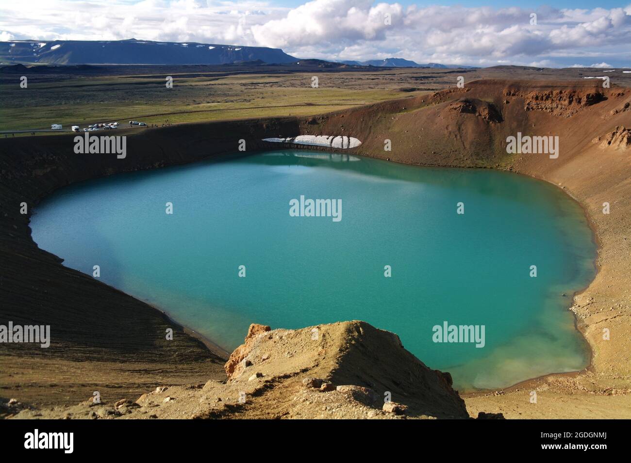 Krafla-Vulkan im Nordosten Islands Stockfoto