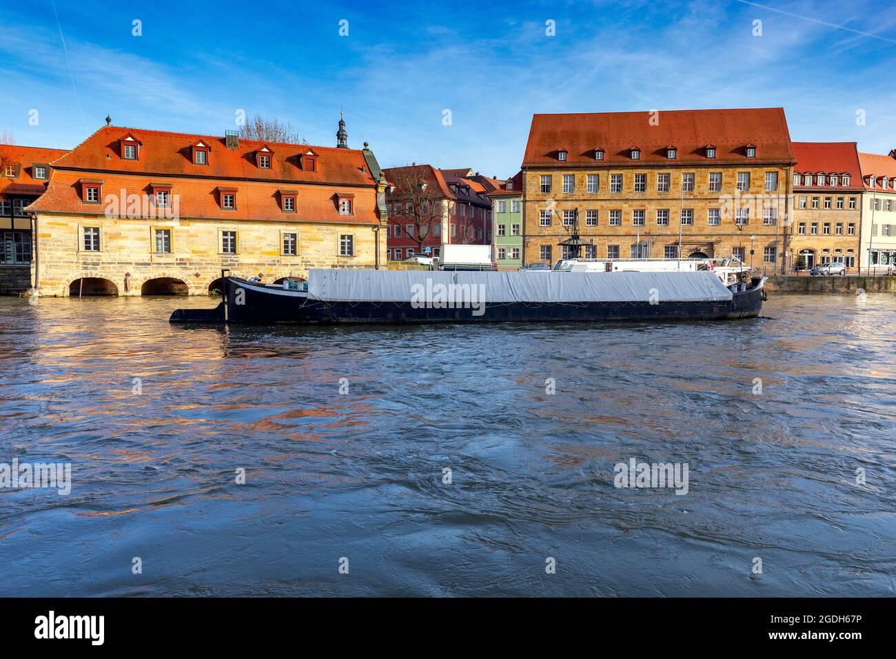 Das berühmte Viertel Little Venice in der Altstadt. Bamberg. Bayern Deutschland. Stockfoto