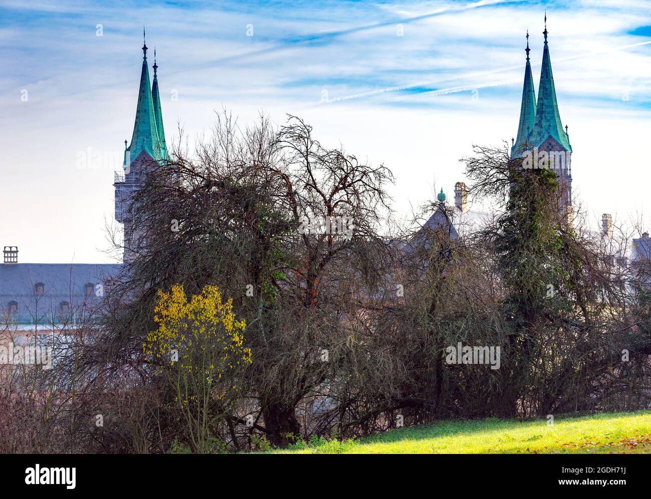 Blick auf das Gebäude der Abtei St. Michael. Bamberg. Bayern Deutschland. Stockfoto