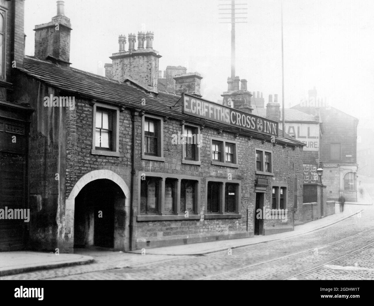 Cross Inn, Burnley, wahrscheinlich 1940er Jahre Stockfoto