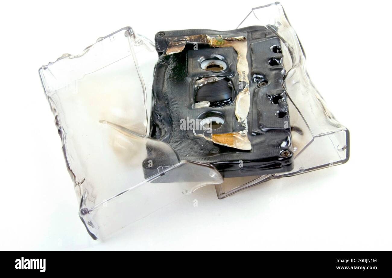 Geschmolzene Kassette mit Deckel Stockfoto
